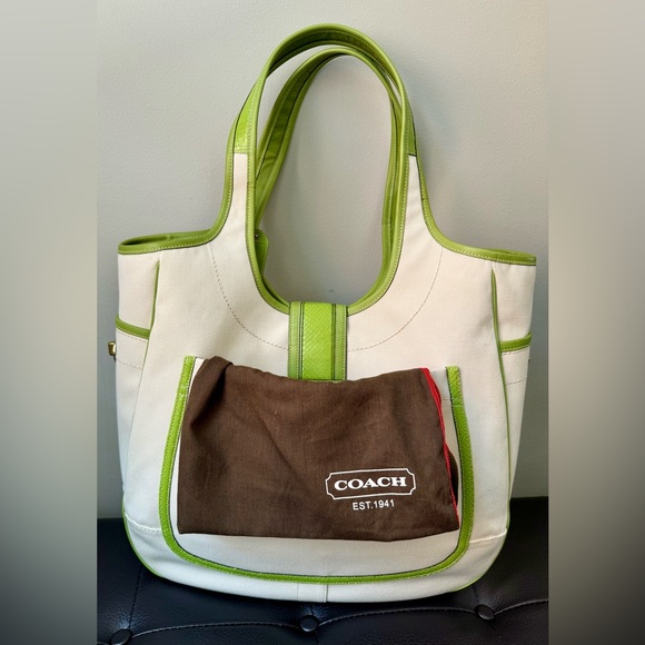 Coach Legacy Limited Edition Eva Ergo XL Tote Faux Snake Y2K with Dust Bag - Picture 4 of 4